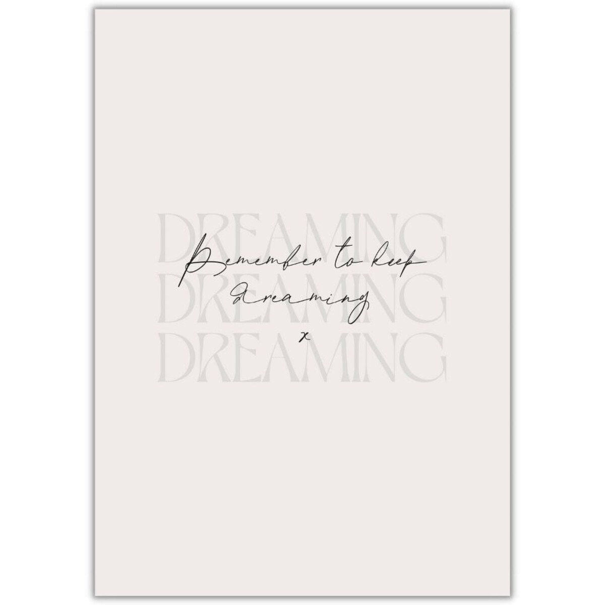 plakat dreaming 21x30 cm