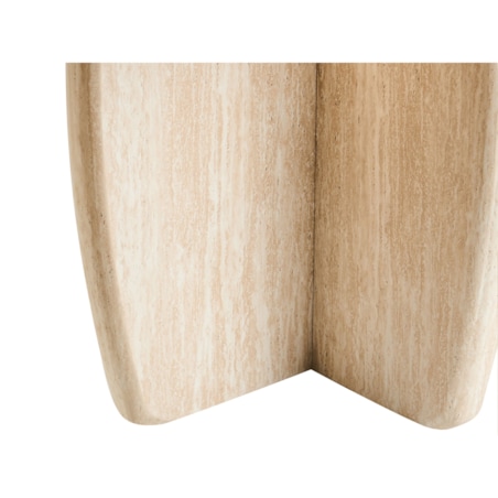 Stół do jadalni TRAVERS Efekt trawertynu 180 cm 90 cm