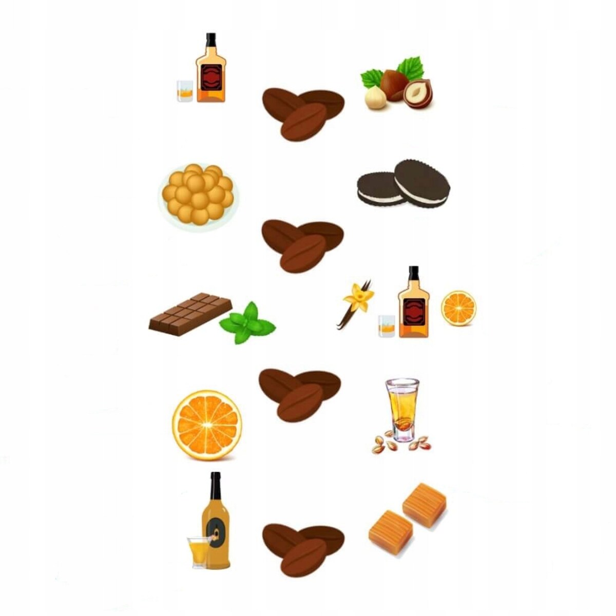 ZESTAW PREZENTOWY UPOMINKOWY BOX - 10 RÓŻNYCH SMAKÓW KAW MIELONYCH ARABICA - PREZENT UPOMINEK DLA TATY TEŚCIA NA DZIEŃ OJCA URODZINY