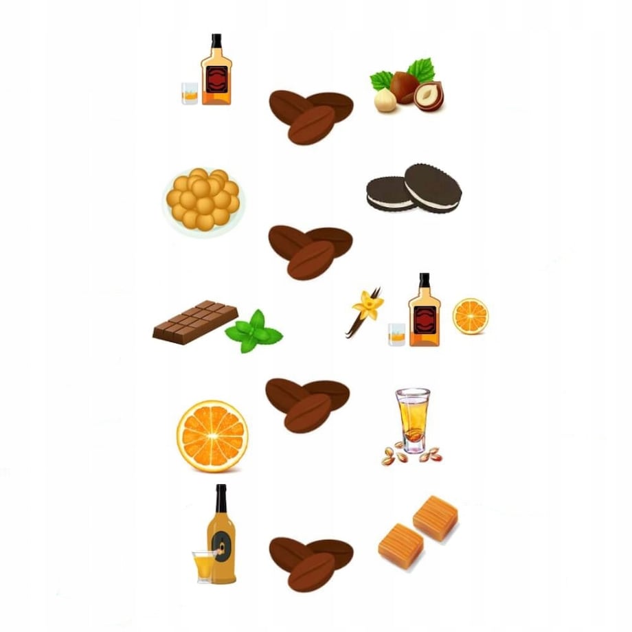 ZESTAW PREZENTOWY UPOMINKOWY BOX - 10 RÓŻNYCH SMAKÓW KAW MIELONYCH ARABICA - PREZENT UPOMINEK DLA TATY TEŚCIA NA DZIEŃ OJCA URODZINY