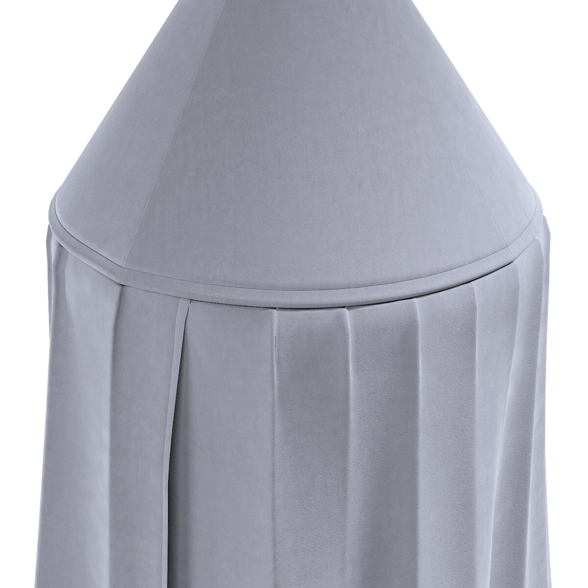 Baldachim do łóżeczka, srebrzysty szary, fi 50cmx230cm, Posh Velvet