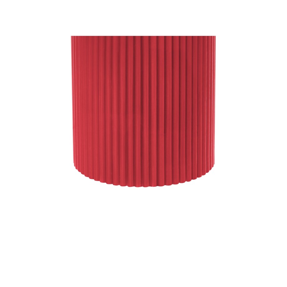 Zestaw 6 świec LED NOISETTE 10/16 cm Czerwony