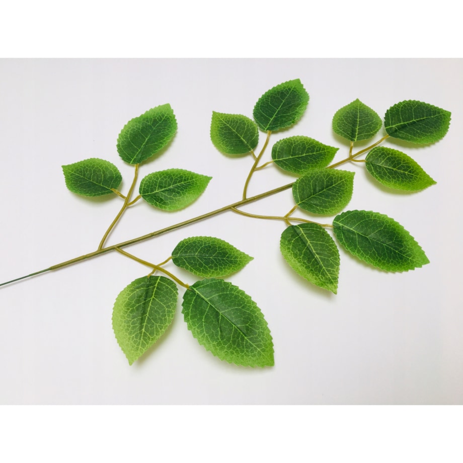 SZTUCZNY LIŚĆ ŁODYGA pik LISTKI RÓŻY do stroika bukietu dekoracji gałązka