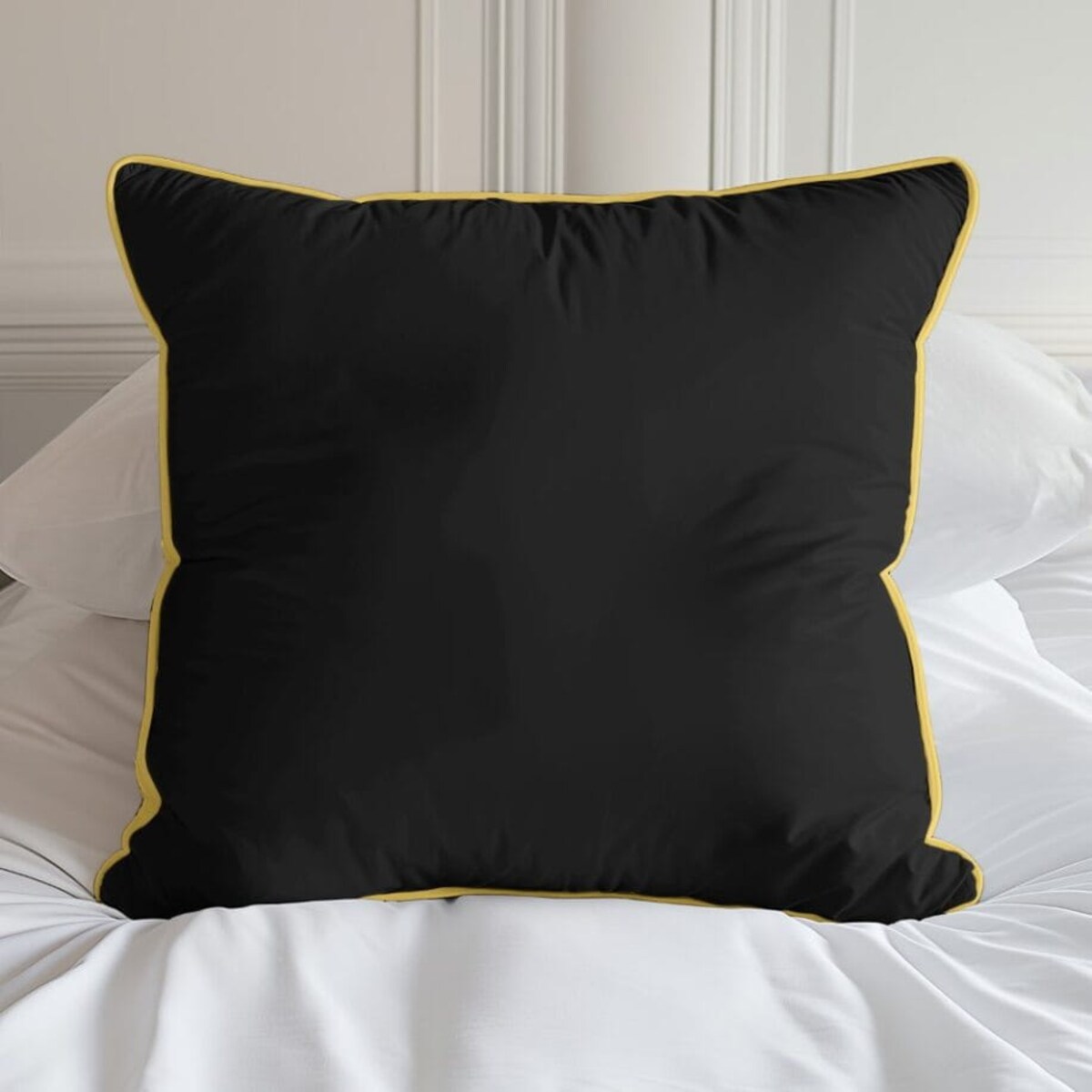 Pościel Pure z Makosatyny bawełnianej 160x200 Czarna Premium