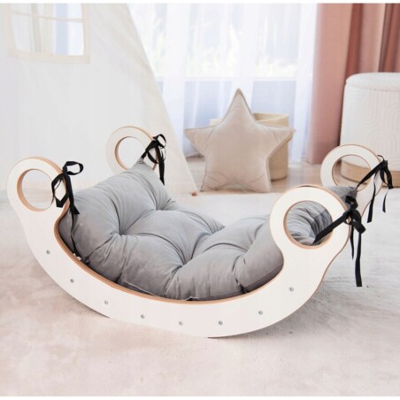 Zestaw BUJAK MONTESSORI Poduszka J.S +Ścianka + Krzesło Blat Zjeżdżalnia CE