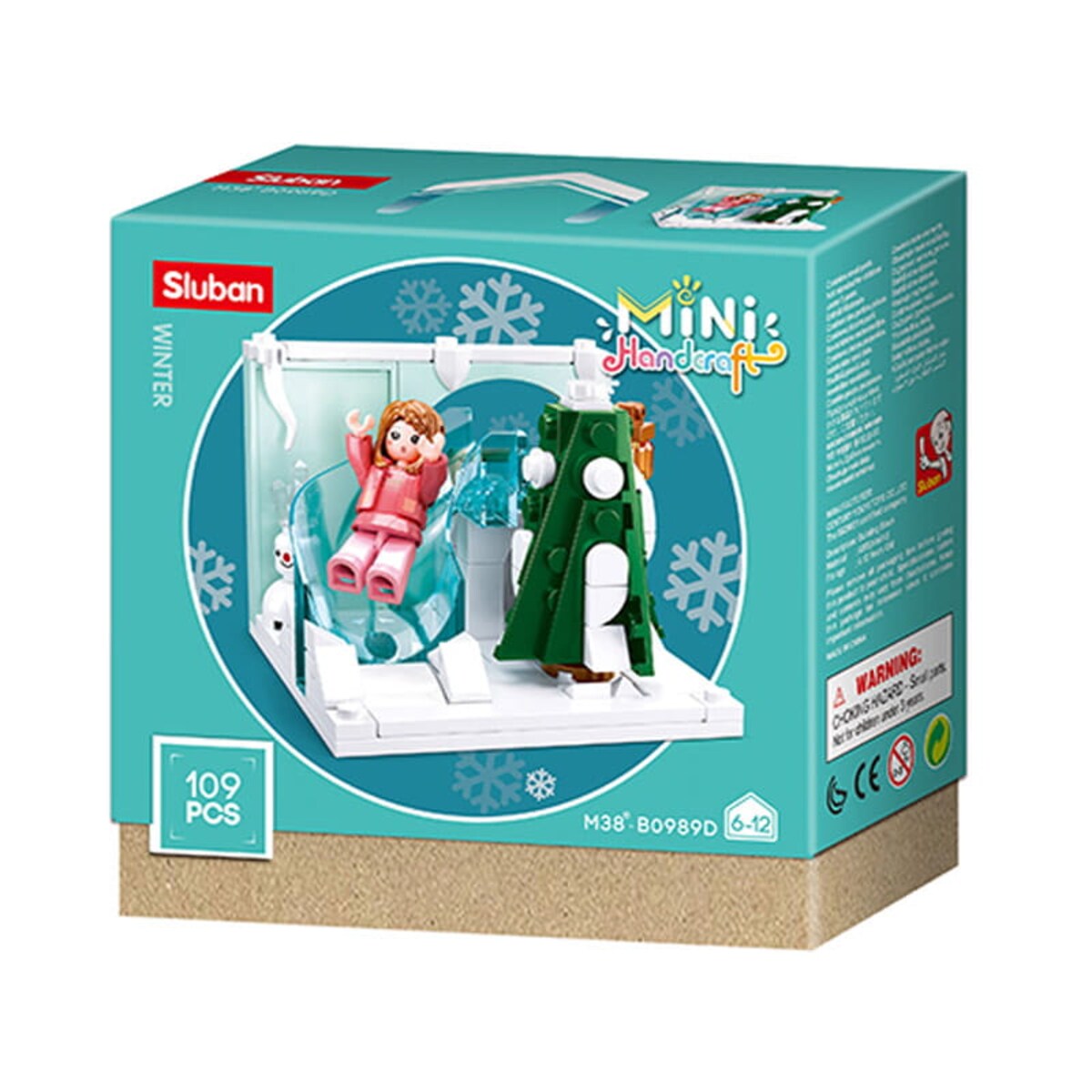 ZIMA - mini pokoik klocki - Sluban - 109 elementów