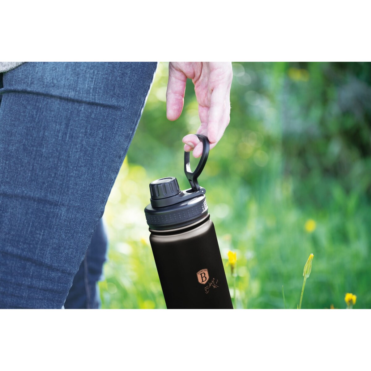 Sportowa butelka termiczna 540ml BERLINGER HAUS Black Rose