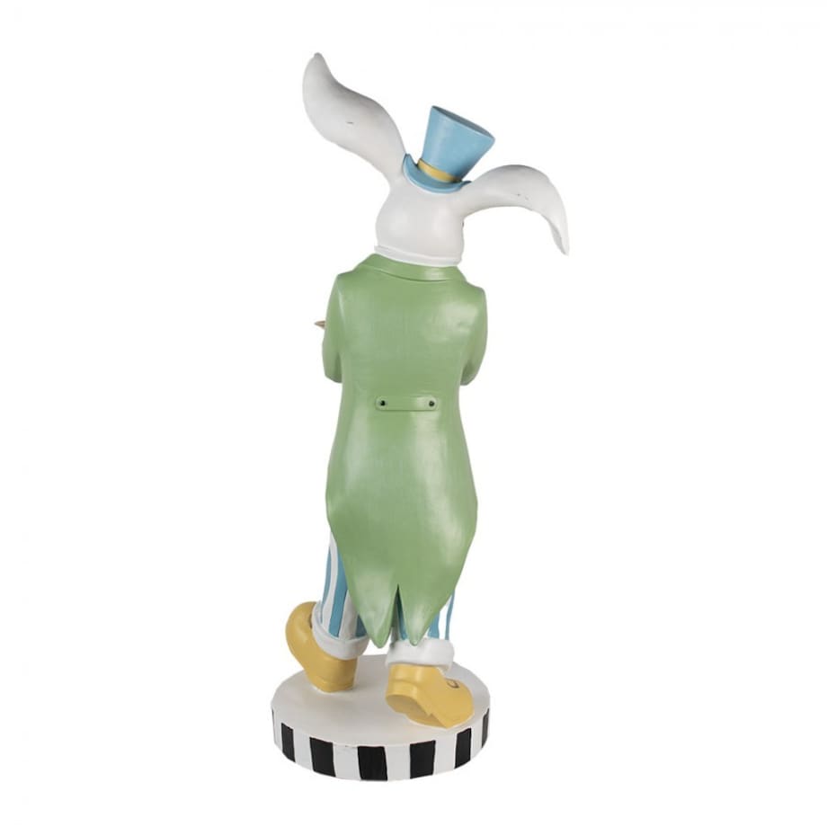 Duża figurka - Królik w niebieskim kapeluszu 47x52x105 cm