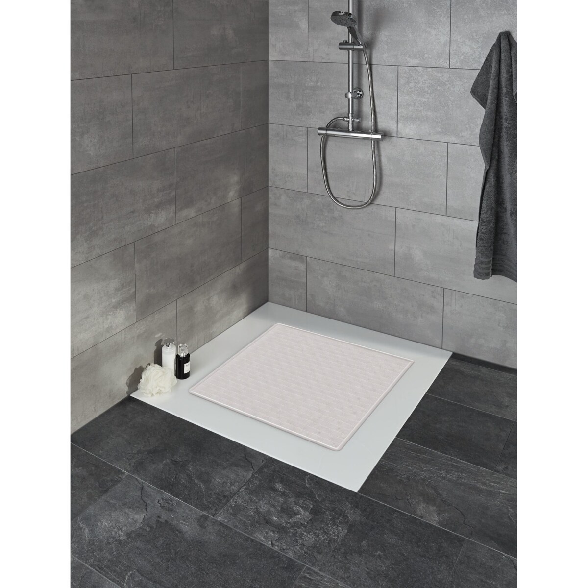 Kleine Wolke Ruby Mata bezpieczeństwa pod prysznic szary 53x 53 cm