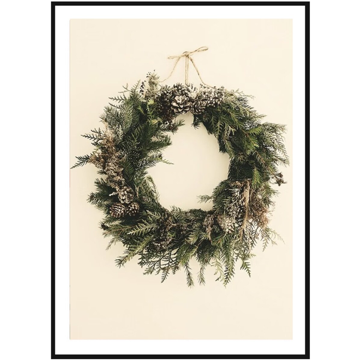 Poster Story, Plakat, Obraz - Leśny Wieniec Zimowy, wymiary 42 x 60 cm