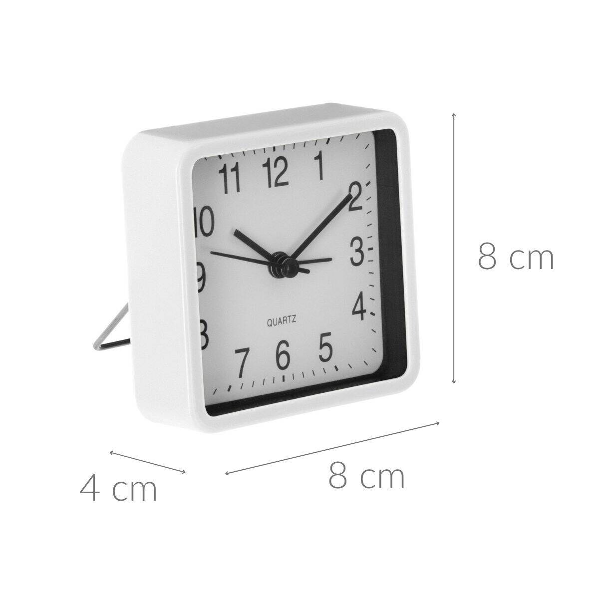 Cichy zegar stołowy do sypialni, budzik z mechanizmem QUARTZ