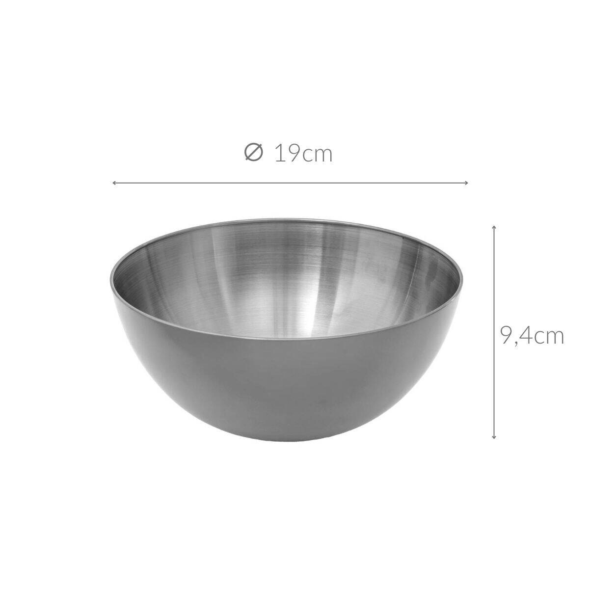 Miska ze stali nierdzewnej, Ø 19 cm