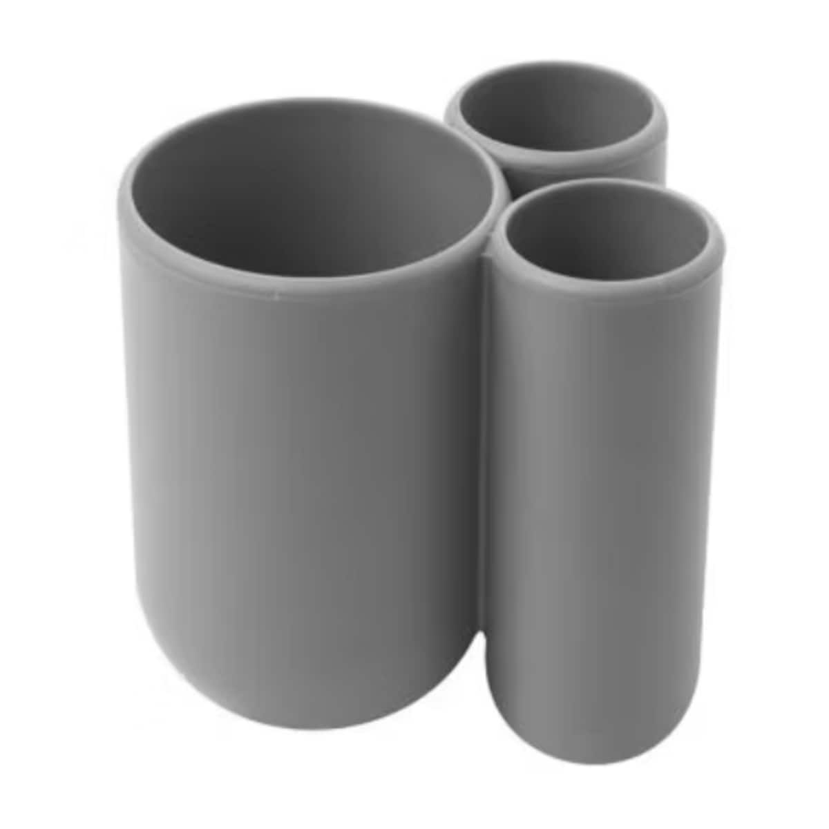 Pojemnik łazienkowy szary Touch, 10 x 8 x 10 cm, Umbra