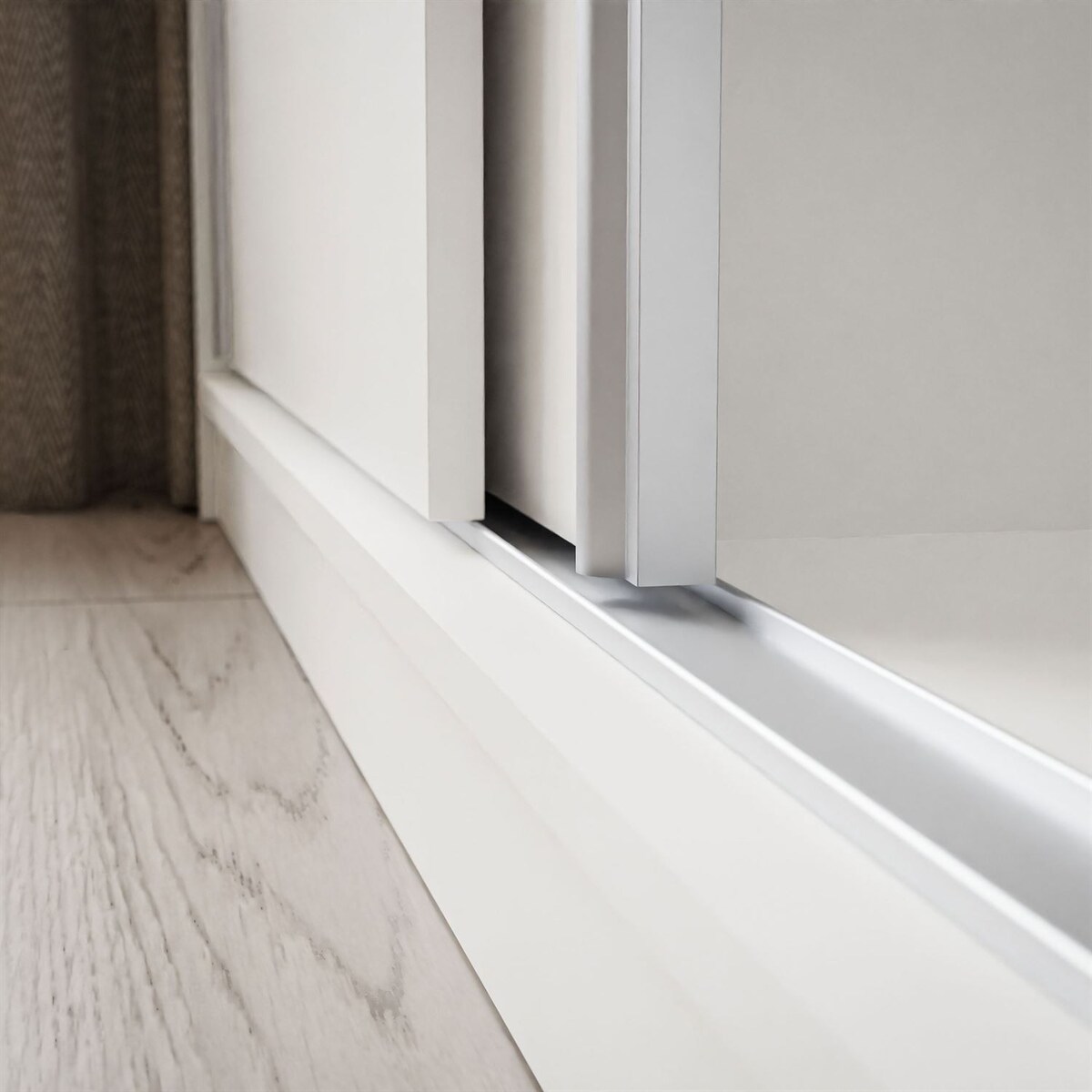 Szafa przesuwna CAMARO PLUS 150 cm, biała / czarny