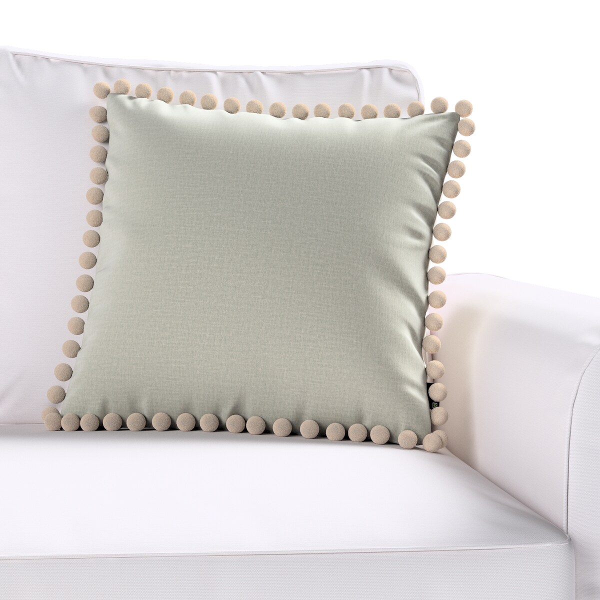 Poszewka Wera na poduszkę 45x45 pastelowo miętowy welwet