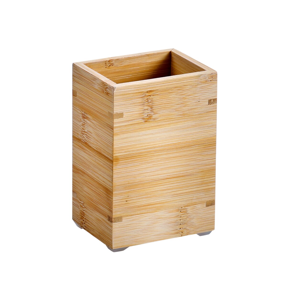 Bambusowy kubek na szczotki, 8 x 6 x 12 cm