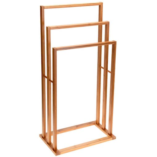 Łazienkowy stojak na ręczniki BAMBUS, 3 ramienny