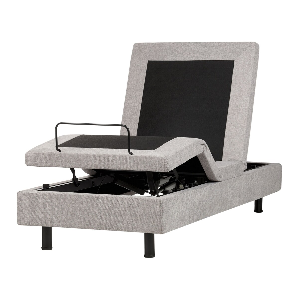 Łóżko regulowane bez zagłówka DUKE II 80 x 200 cm Jasnoszary