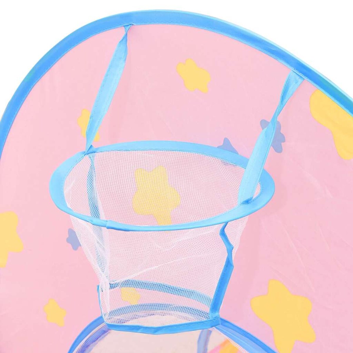 vidaXL Namiot do zabawy z 250 piłeczkami, różowy, 301x120x128 cm