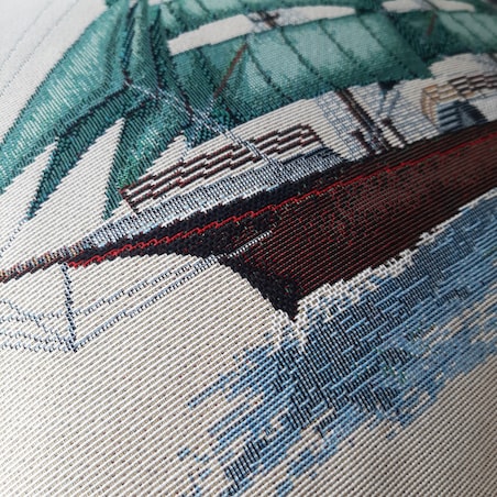 Poszewka Na Poduszkę Jasiek 45X45 Cm Żakardowa Dekoracyjna Ozdobna Nave