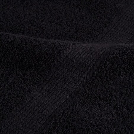 vidaXL Ręczniki premium SOLUND, 4 szt., czarne, 70x140 cm, 600 g/cm²