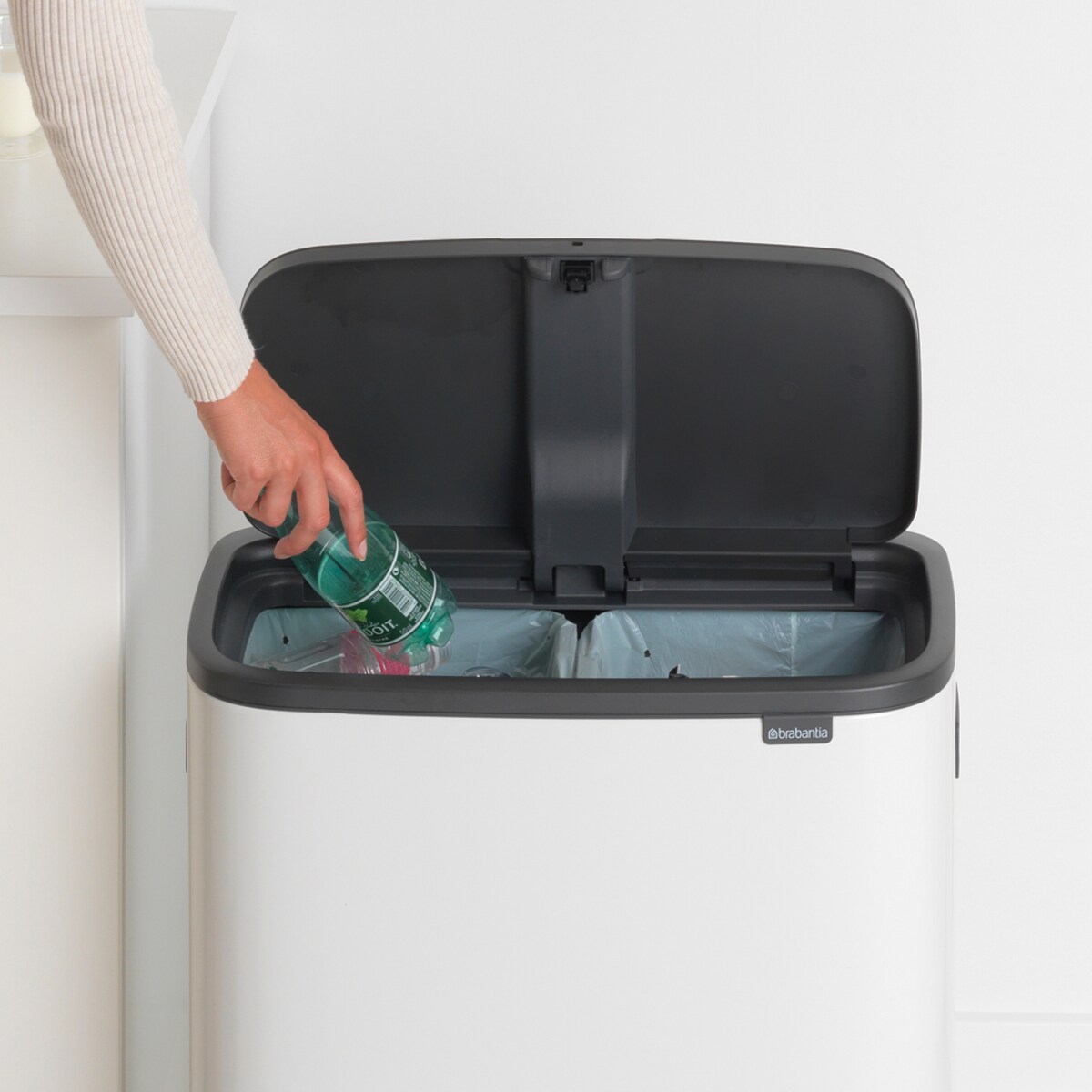 Kosz na śmieci Touch Bin Bo 2x30L biały 221408