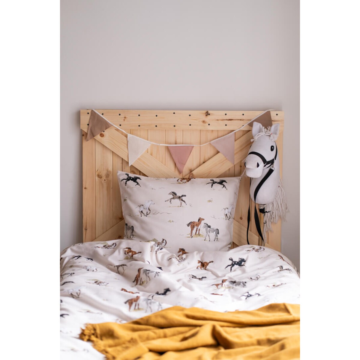 Pościel Koniki 160x200 + 2x 70x80 cm