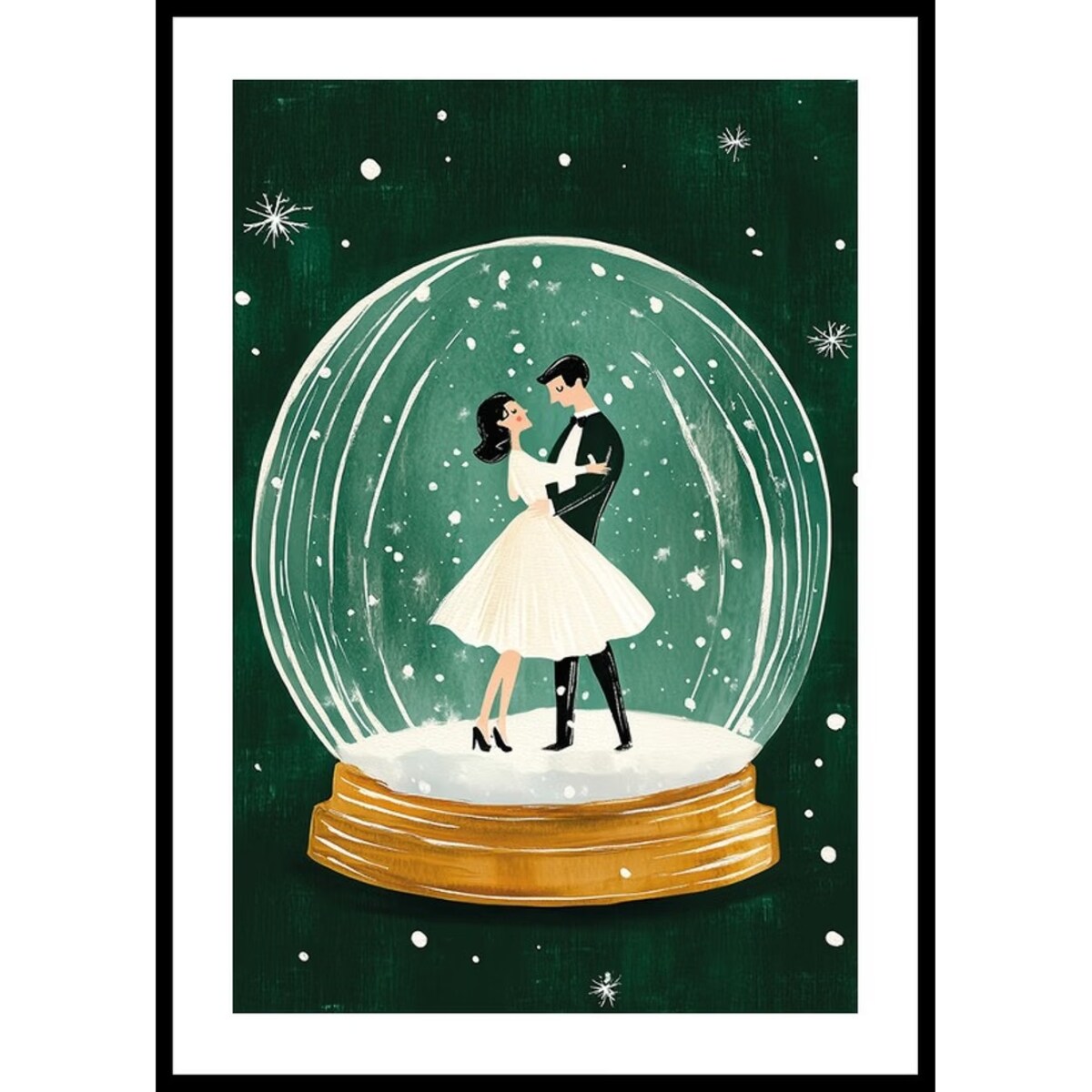 Poster Story, Plakat, Obraz - Magiczna Kula Śnieżna i Tancerze, wymiary 30 x 42 cm