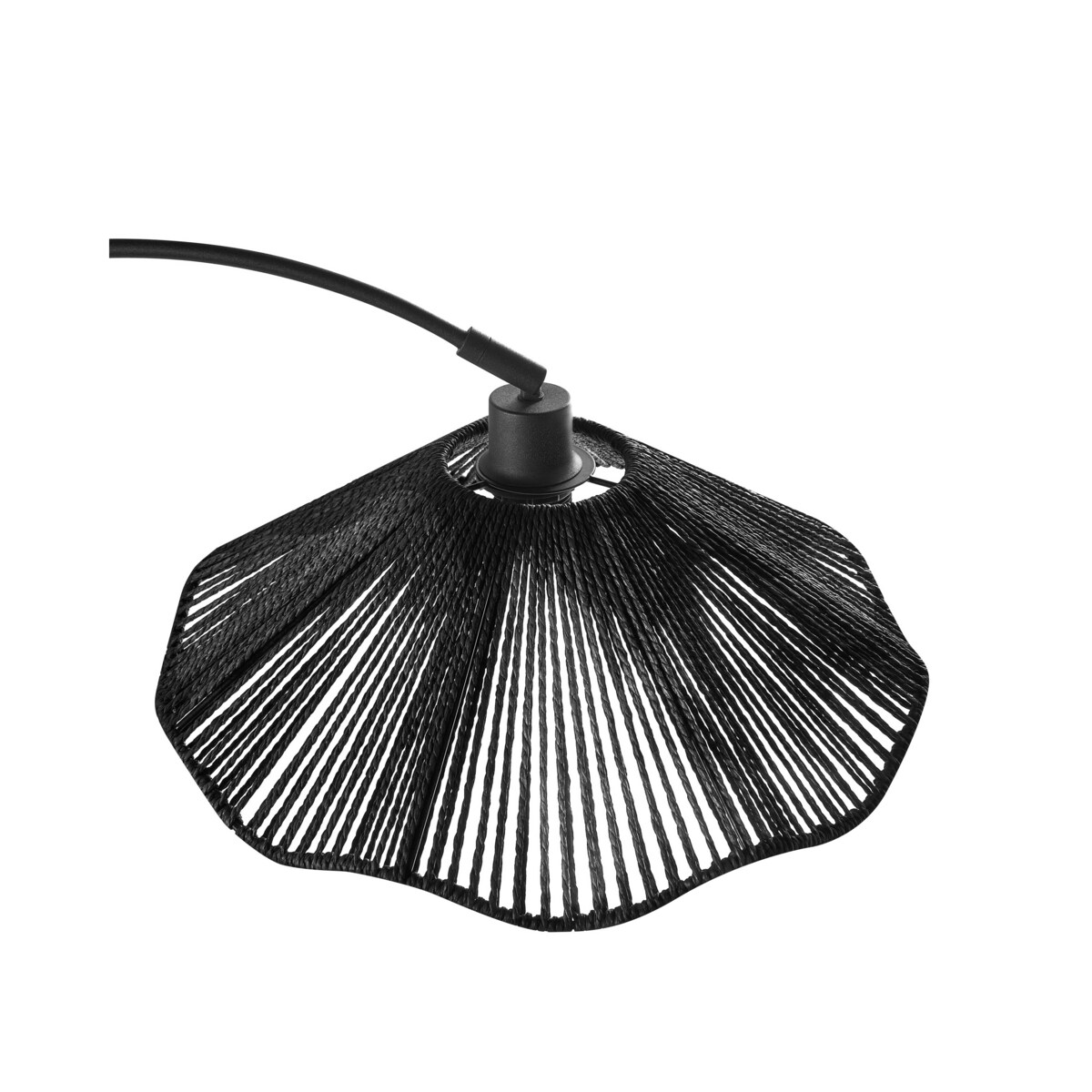 Lampa podłogowa MIGORI Papier Czarny