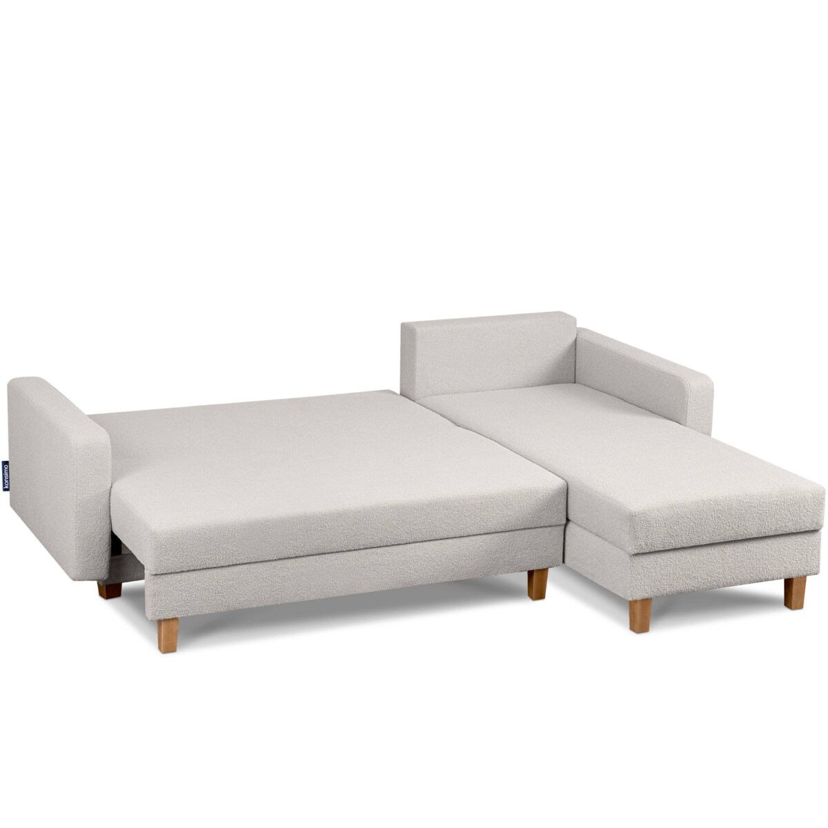 KONSIMO ERISO Narożnik biały owca, składany, prawy/lewy