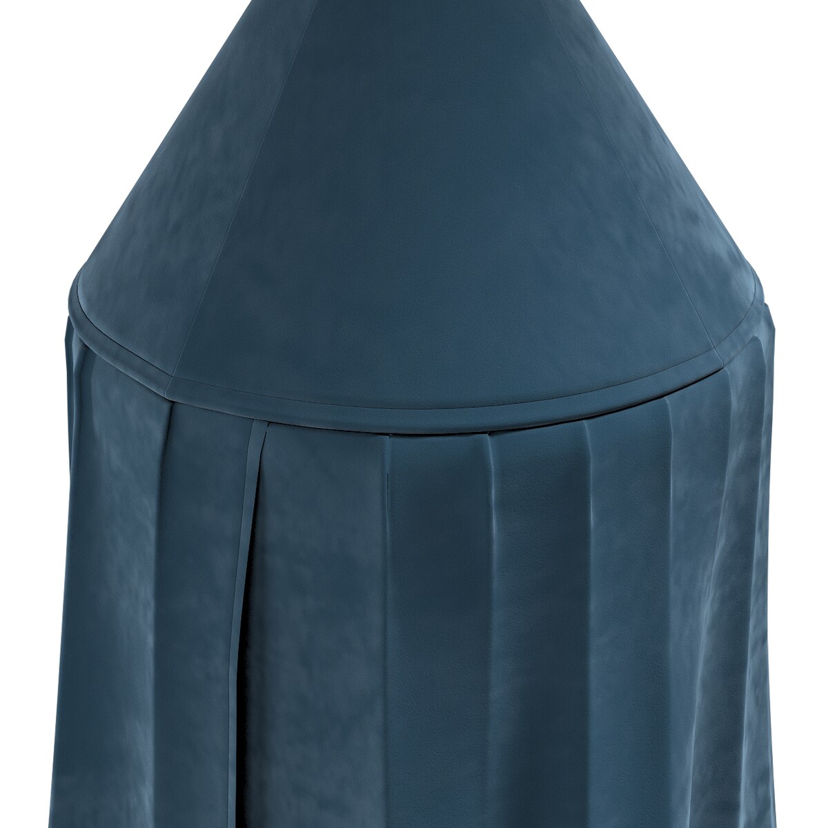 Baldachim do łóżeczka, pruski błękit, fi 50cmx230cm, Posh Velvet