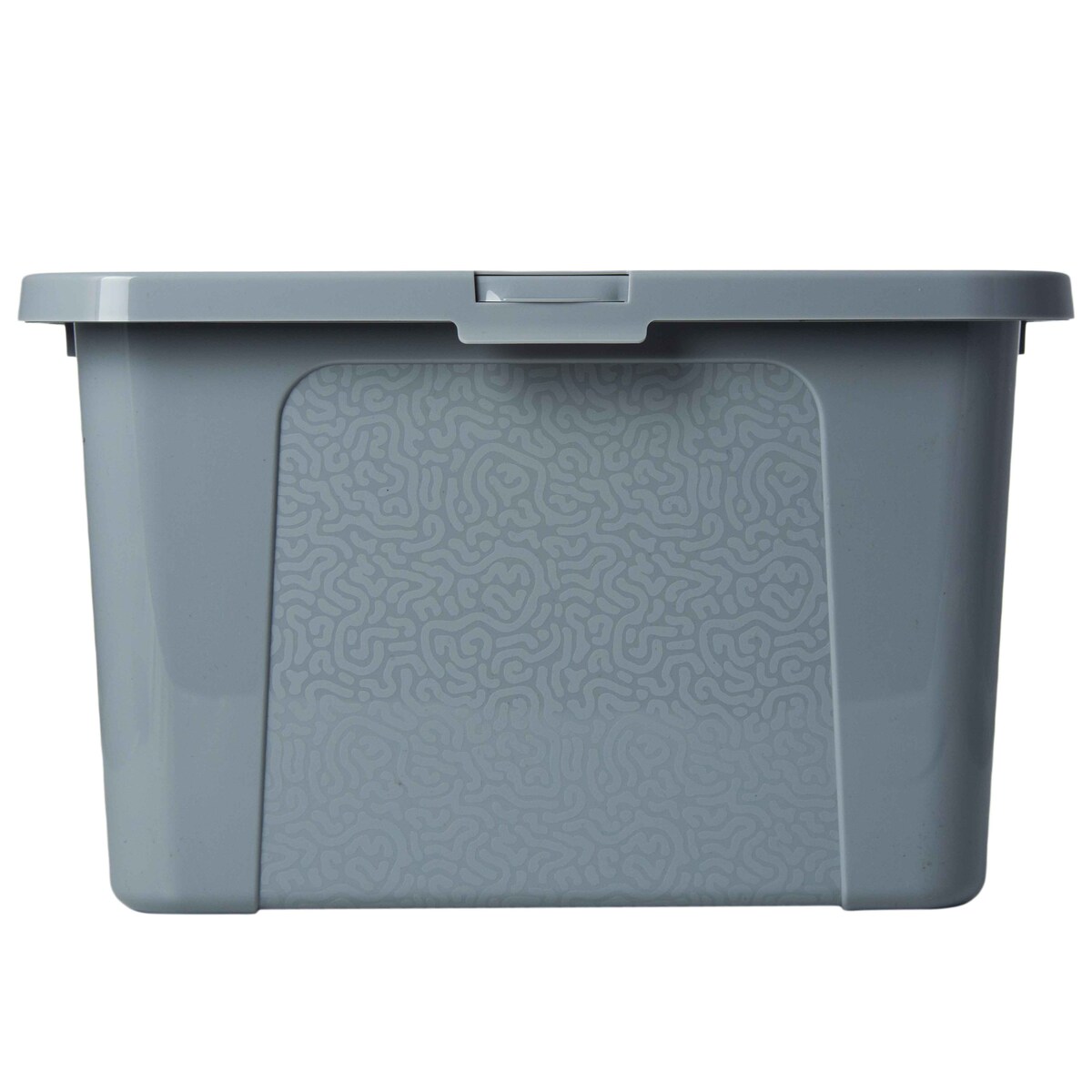 Pojemnik Plastikowy Z Pokrywą Duży Zamykany Pudełko Box Szary 20L