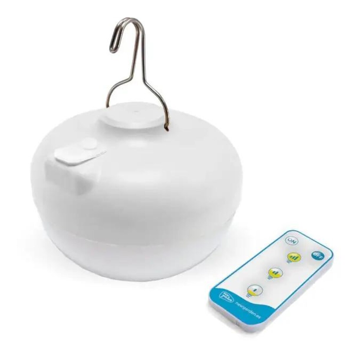 Okrągła wisząca donica zewnętrzna Elba LUMELB059XXHWNW King Home IP54 biała