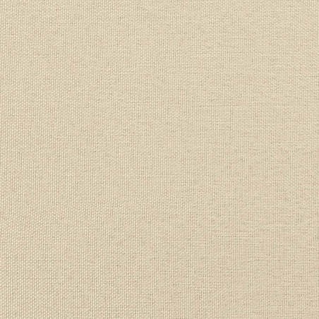 vidaXL Fotel bujany, kremowy, tapicerowany tkaniną