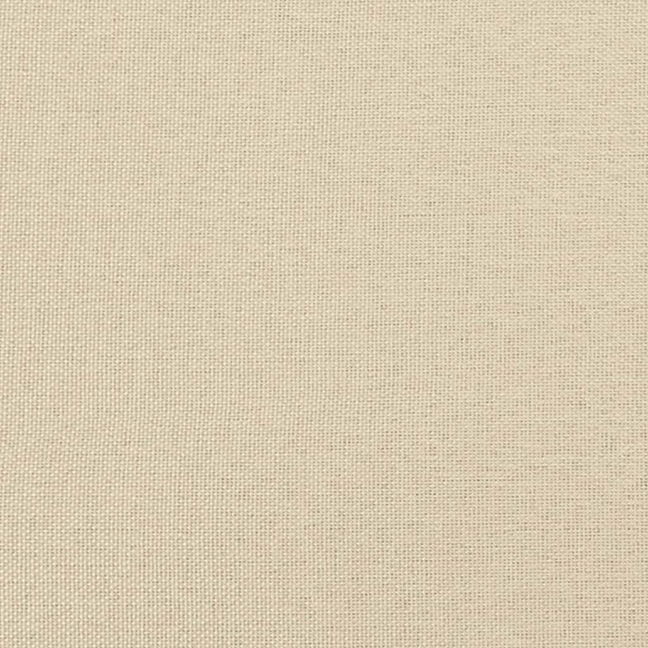 vidaXL Fotel bujany, kremowy, tapicerowany tkaniną