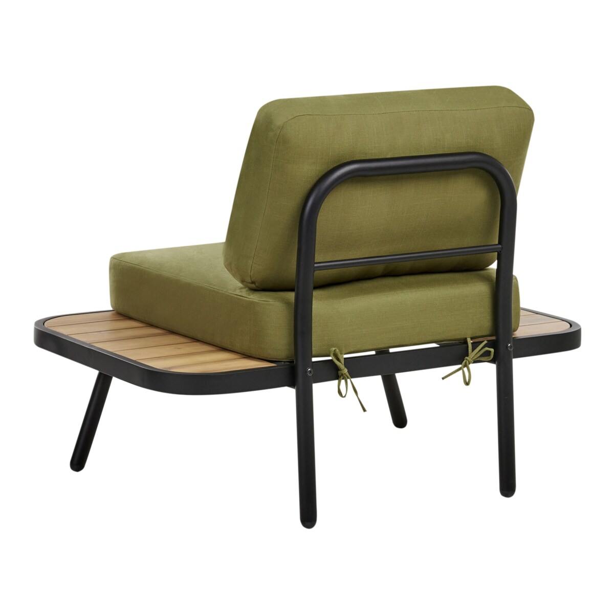 Zestaw ogrodowy ze stolikiem MINOZZO Certyfikowane drewno akacjowe 4 osób Oliwkowy