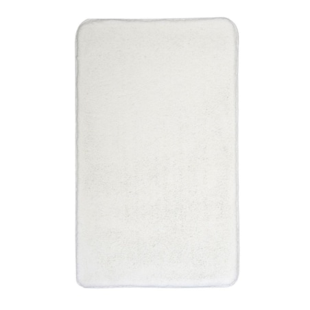 Kleine Wolke Relax Dywanik łazienkowy polarny biały 85x150 cm