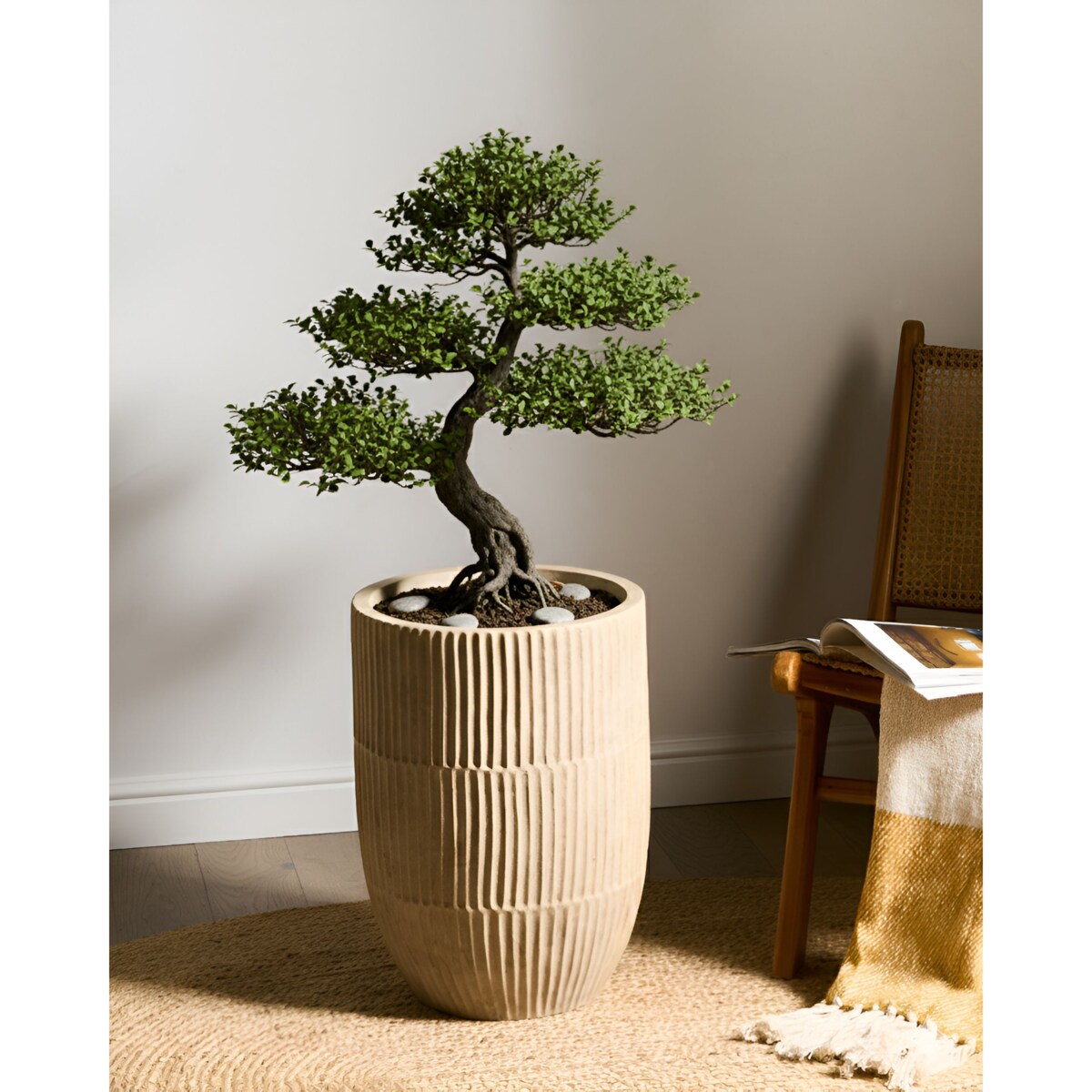 Doniczka POROS 36 cm Jasnobeżowy