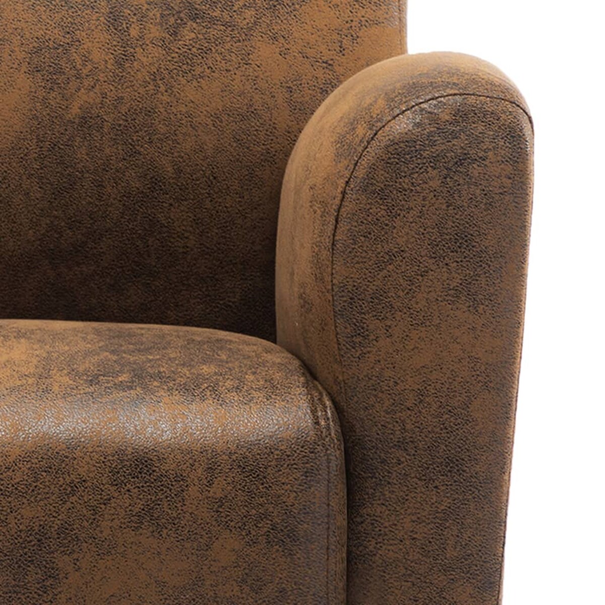 vidaXL Sofa Chair Brown 70x69x72 cm Skóra syntetyczna zamszowa