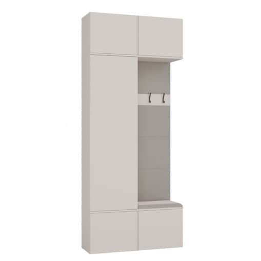 Garderoba Szafa + Wieszak HAGA II 1Sz1W Kaszmir/Beż