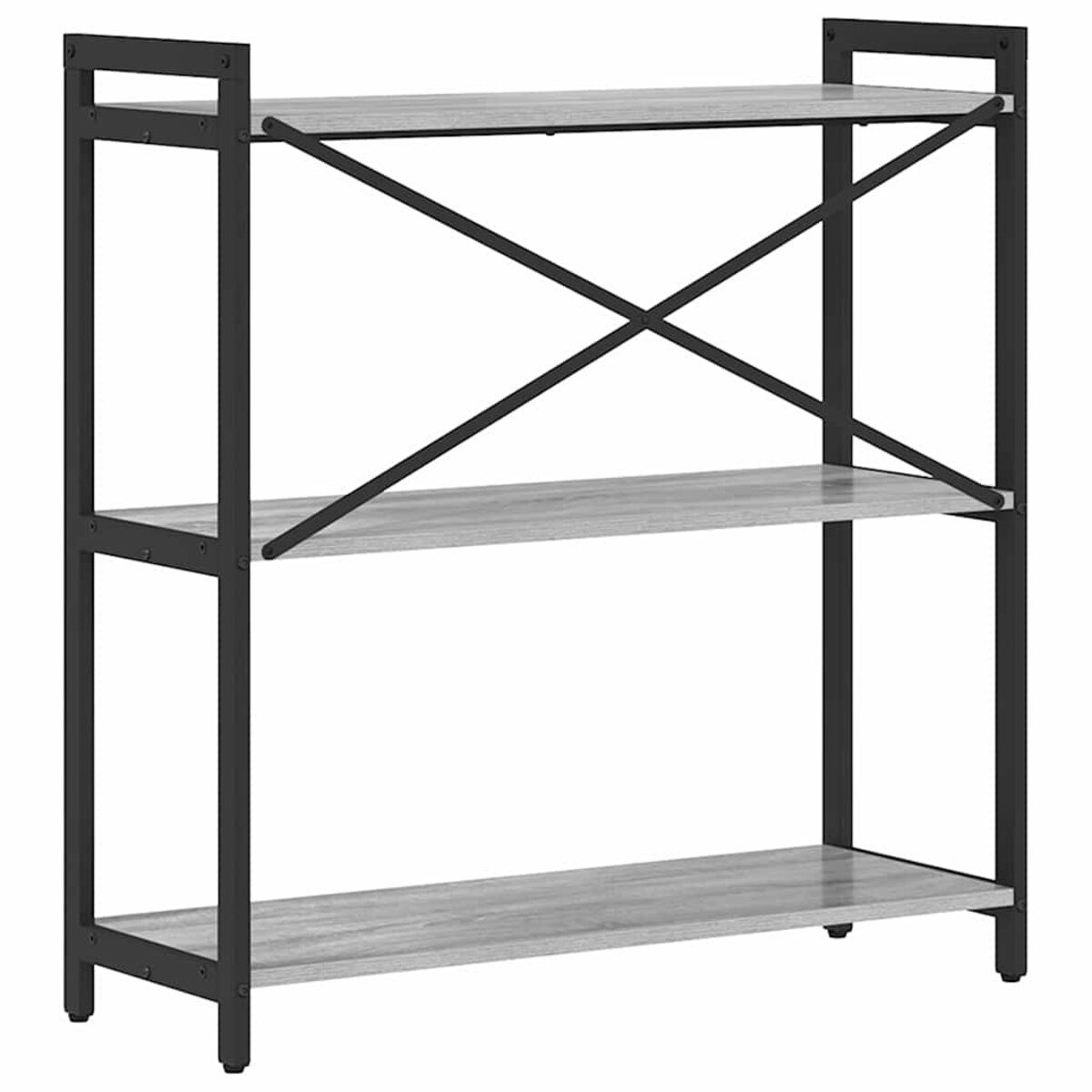 vidaXL Półka na książki Szary dąb sonoma 80 x 30 x 83 cm