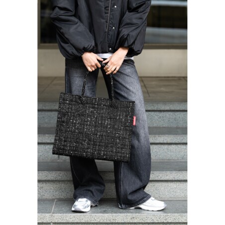 Torba DAILY SHOPPER, bouclé black