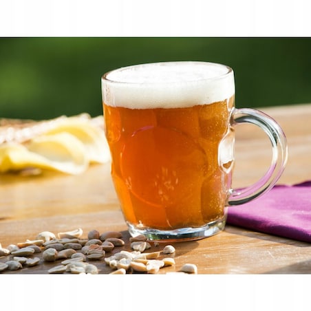 SZKLANY KUFEL na do piwa napoje z uchem 500 ml restauracji domu grill 6 szt