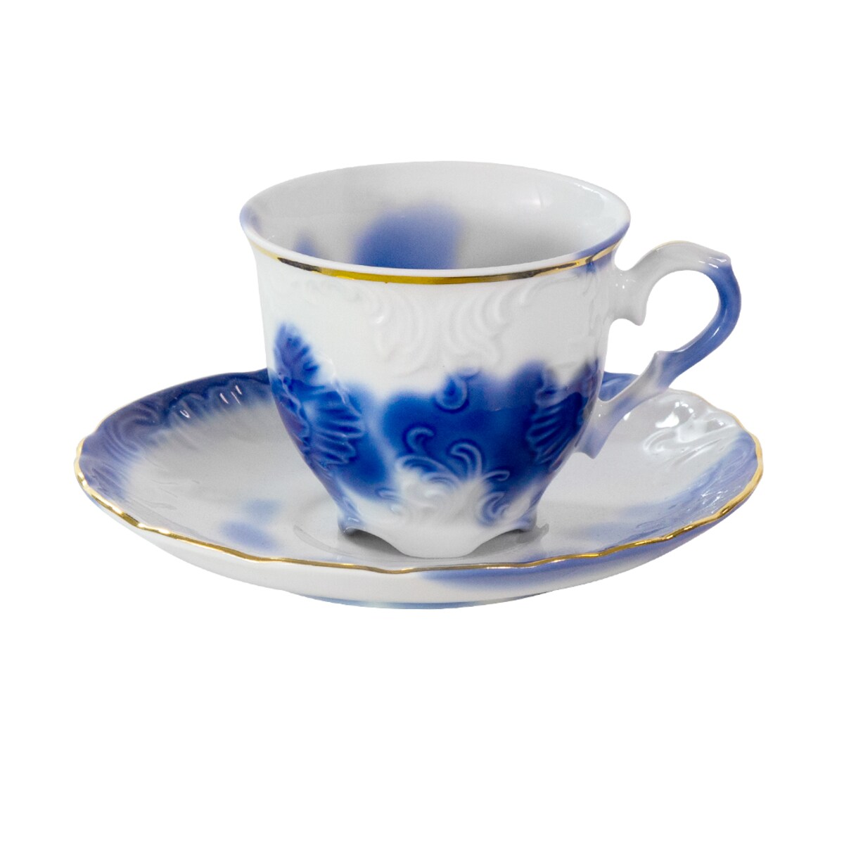 Filiżanka 100 ml ze spodkiem Rococo Ślad Człowieka AS01