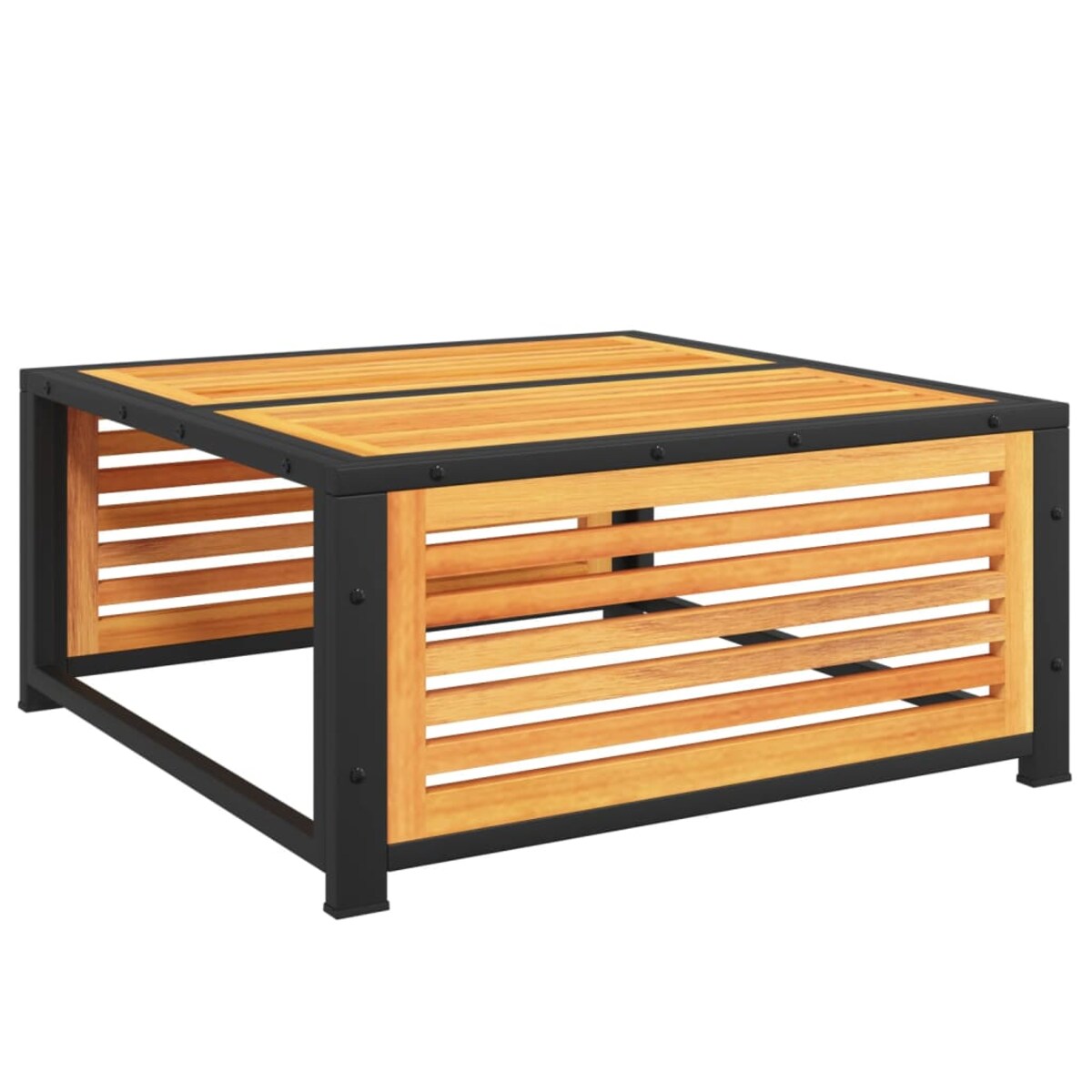 vidaXL Stolik ogrodowy, 68x68x30 cm, lite drewno akacjowe