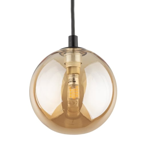 Lampa wisząca kula Tracer 4928 TK Lighting szynowa 1-fazowa bursztynowa