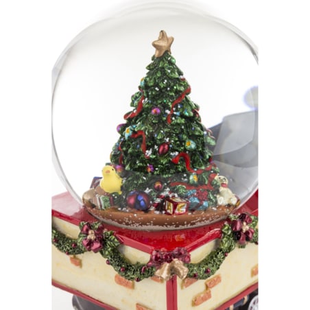 Kula śnieżna świąteczna 17x22,5x12 cm POCIĄG