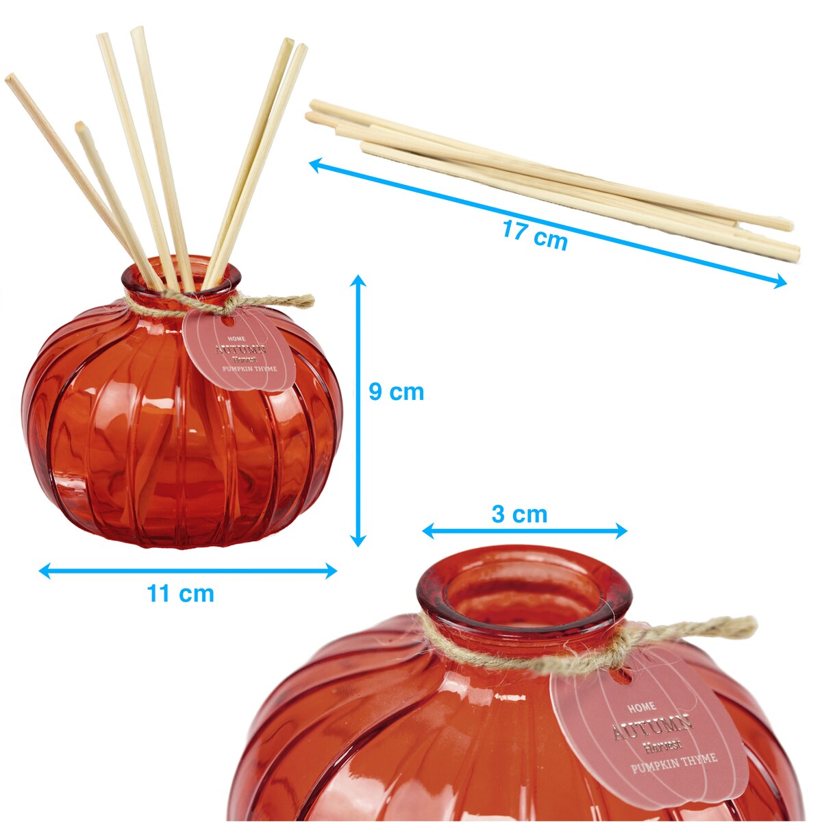 Patyczki Zapachowe Dyfuzor Zapachowy Z Patyczkami Dynia Dekoracja Jesienna Na Halloween