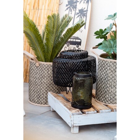 Latarenka LED, kolorowe szkło, 20,5 cm