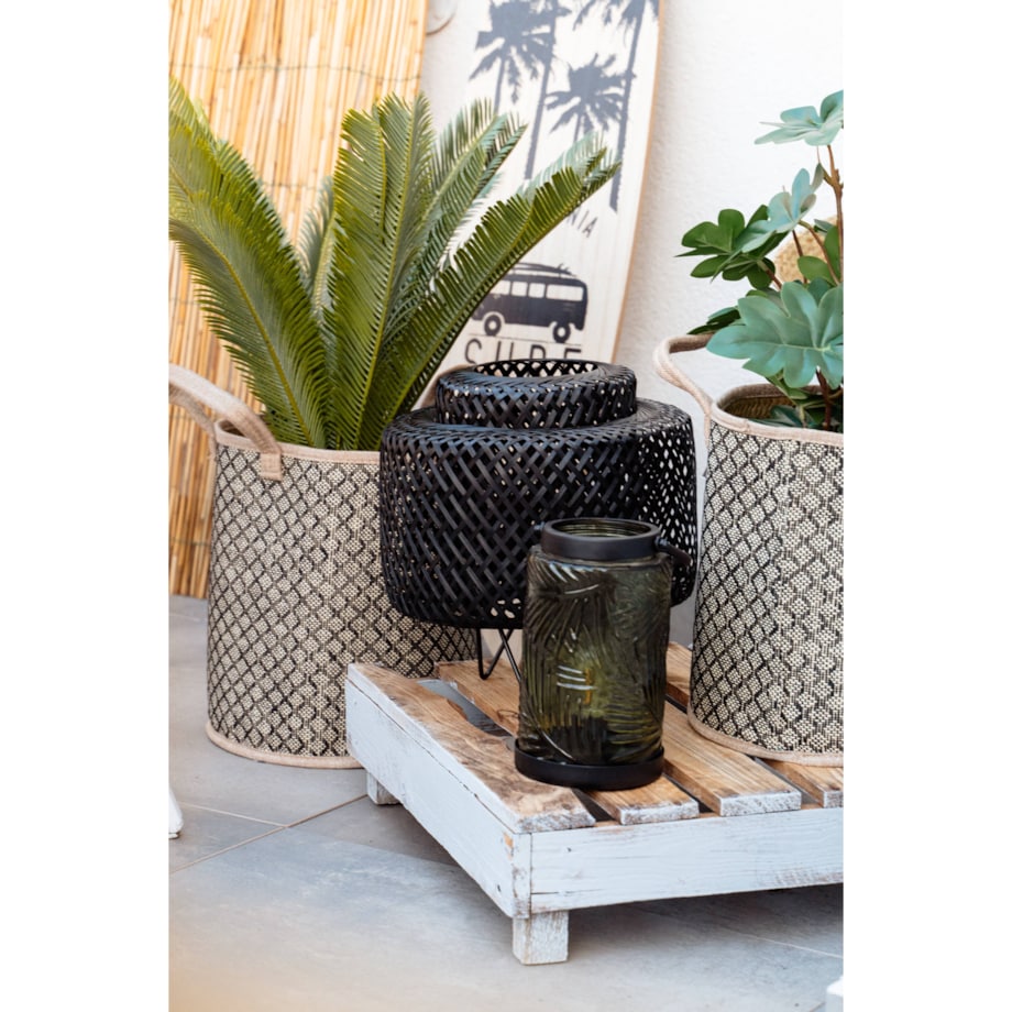 Latarenka LED, kolorowe szkło, 20,5 cm